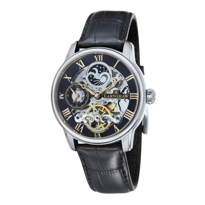Automatic Watch - Thomas Earnshaw Black Longitude Automatic Watch ES-8006-04