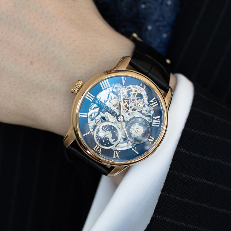 Automatic Watch - Thomas Earnshaw Black Longitude Automatic Watch ES-8006-05