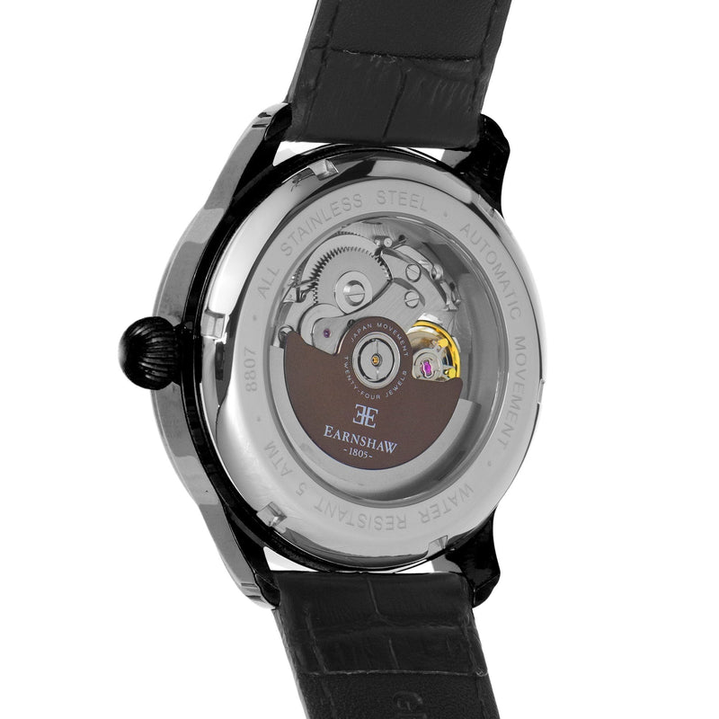 Automatic Watch - Thomas Earnshaw Black Longitude Automatic Watch ES-8807-03