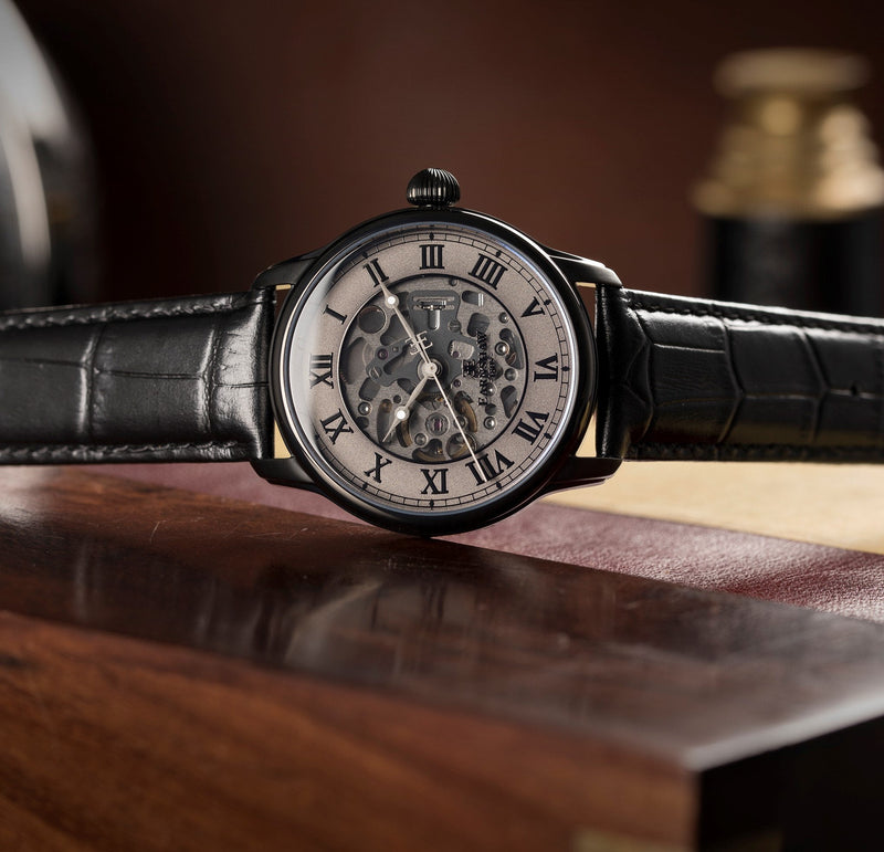 Automatic Watch - Thomas Earnshaw Black Longitude Automatic Watch ES-8807-03