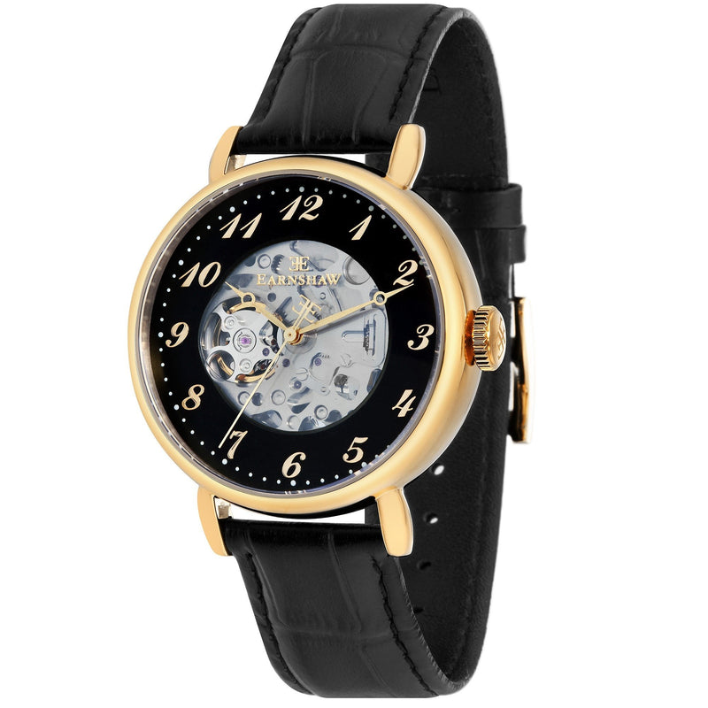 Automatic Watch - Thomas Earnshaw Black Precisto Grand Legacy Skeleton Automatic Watch ES-8810-04