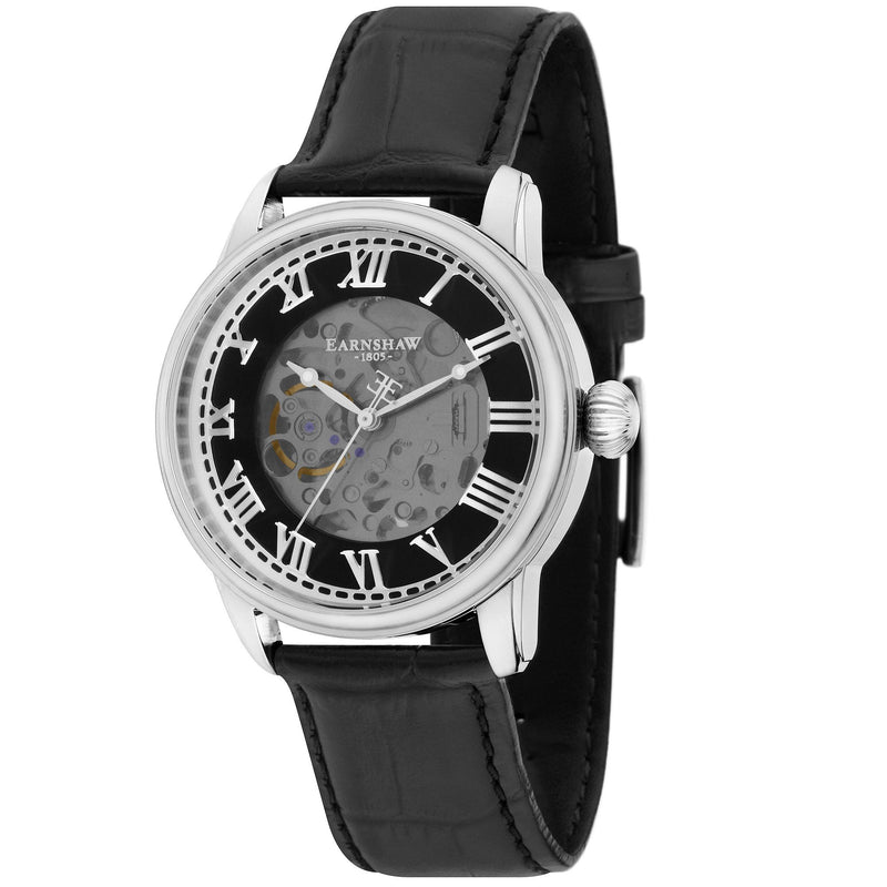 Automatic Watch - Thomas Earnshaw Black Precisto Longitude Alta Skeleton Automatic Watch ES-8808-01