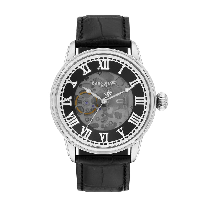 Automatic Watch - Thomas Earnshaw Black Precisto Longitude Alta Skeleton Automatic Watch ES-8808-01
