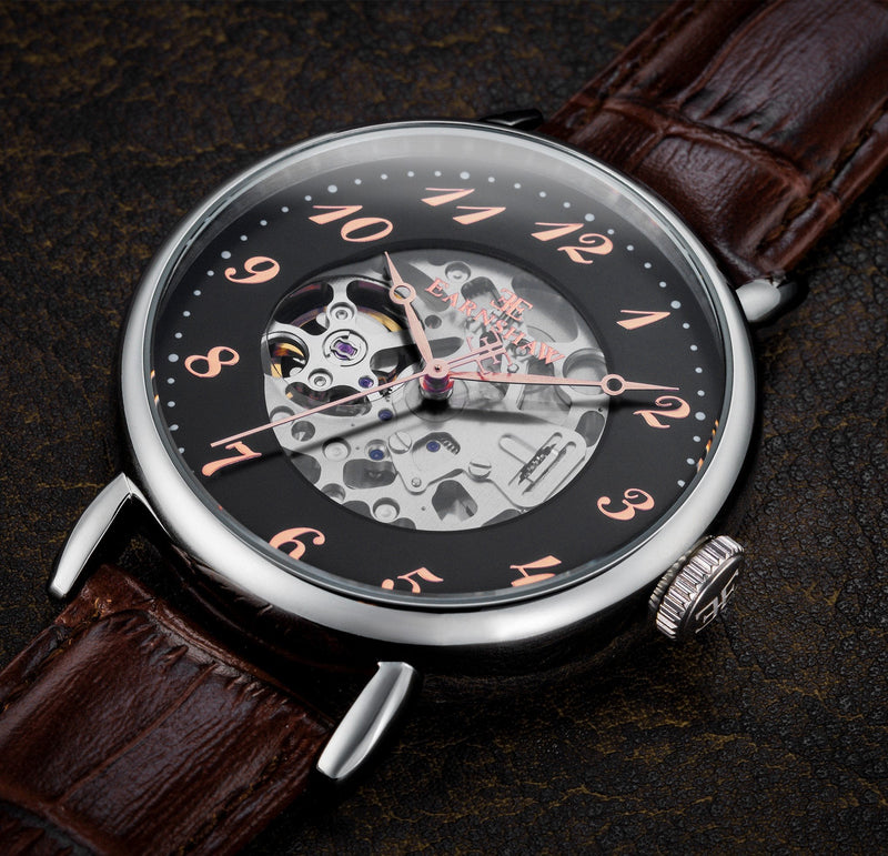 Automatic Watch - Thomas Earnshaw Brown Precisto Grand Legacy Skeleton Automatic Watch ES-8810-03