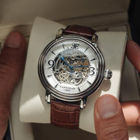 Automatic Watch - Thomas Earnshaw Men's Cloud White Longcase Watch ES-8011-01
