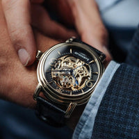 Automatic Watch - Thomas Earnshaw Men's Laurel Gold Longcase Watch ES-8011-03