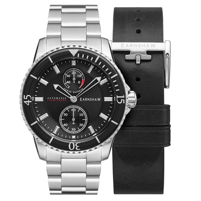 Automatic Watch - Thomas Earnshaw Men's Petrol Black Hawke Watch ES-8118-11