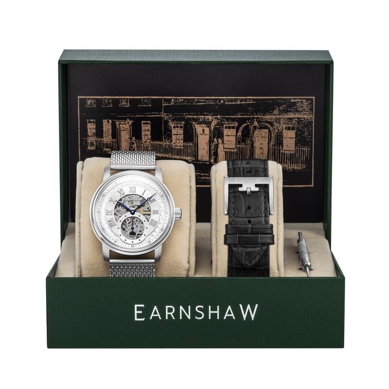 Automatic Watch - Thomas Earnshaw Men's Sleet Sikver Downing Watch ES-8119-33