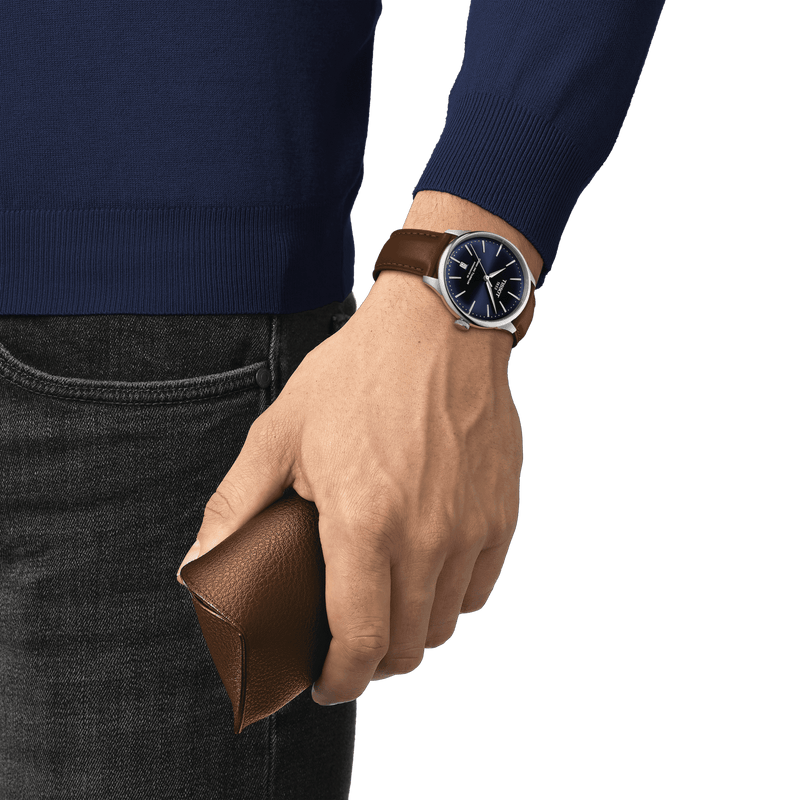 Automatic Watch - Tissot Chemin Des Tourelles Powermatic 80 39mm Men's Blue Watch T139.807.16.041.00