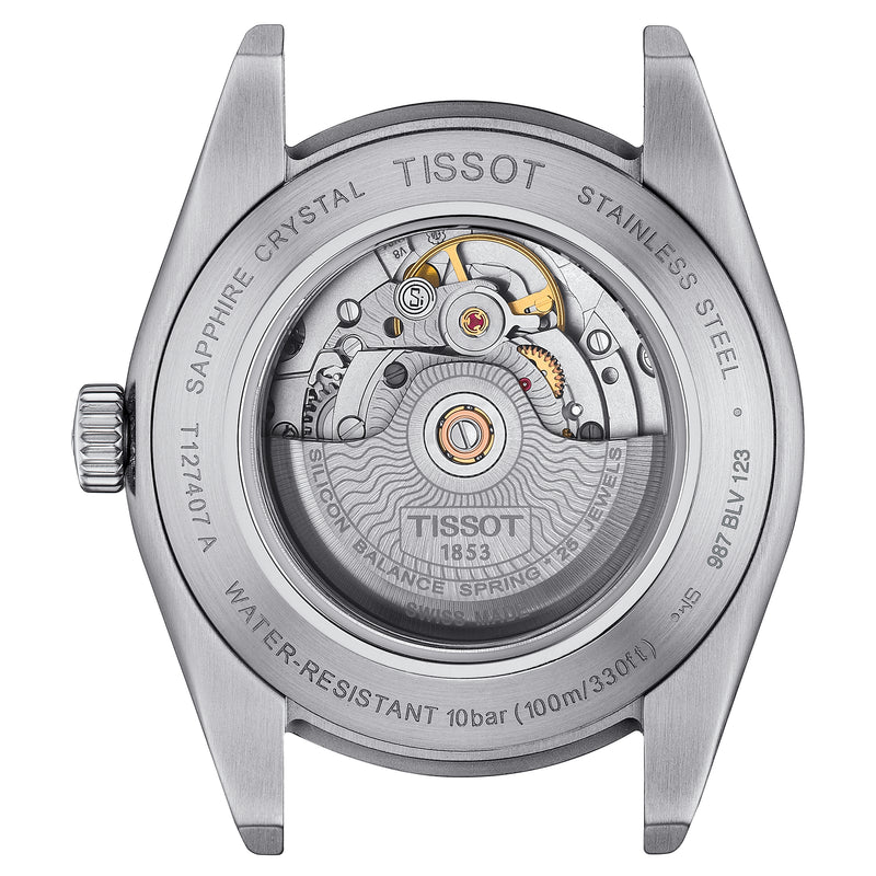 Automatic Watch - Tissot Gentleman Powermatic 80 Silicium Men's Green Watch T127.407.11.091.01