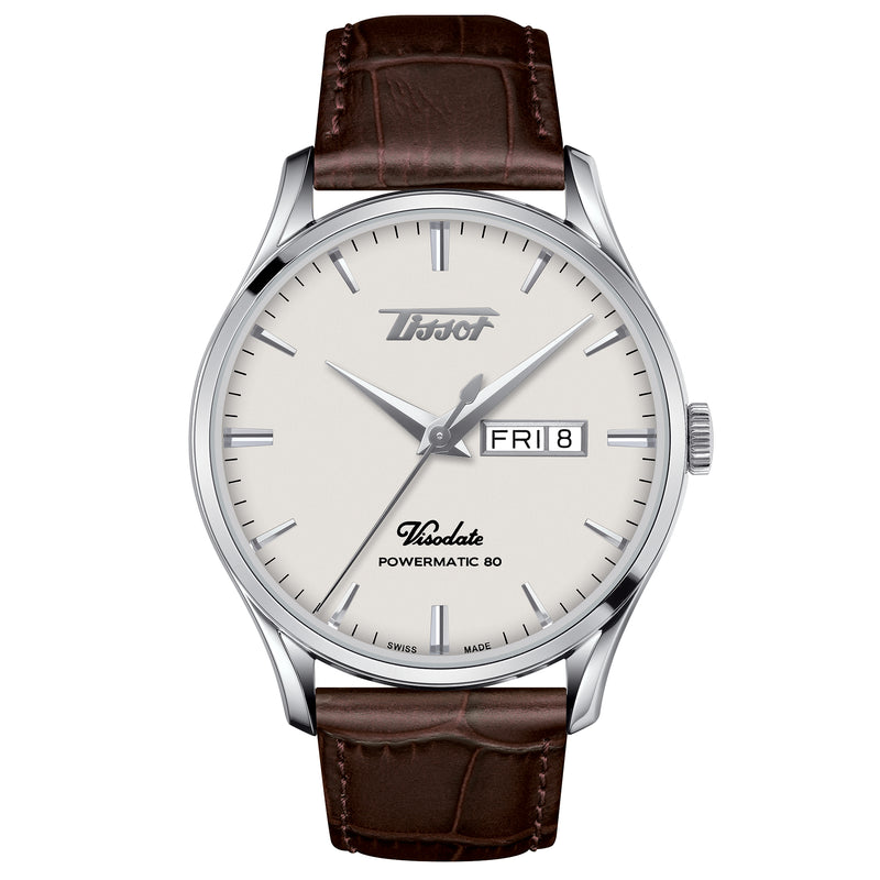 Automatic Watch - Tissot Heritage Visodate Powermatic 80 Men's Brown Watch T118.430.16.271.00