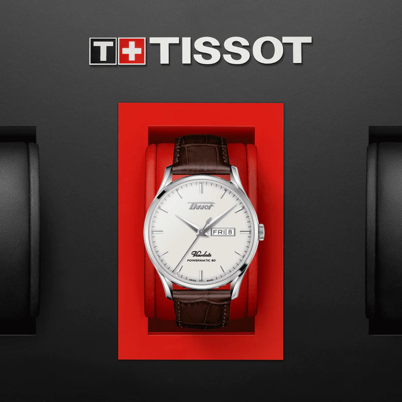 Automatic Watch - Tissot Heritage Visodate Powermatic 80 Men's Brown Watch T118.430.16.271.00