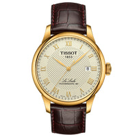 Automatic Watch - Tissot Le Locle Powermatic 80 Men's Ivory Watch T006.407.36.263.00