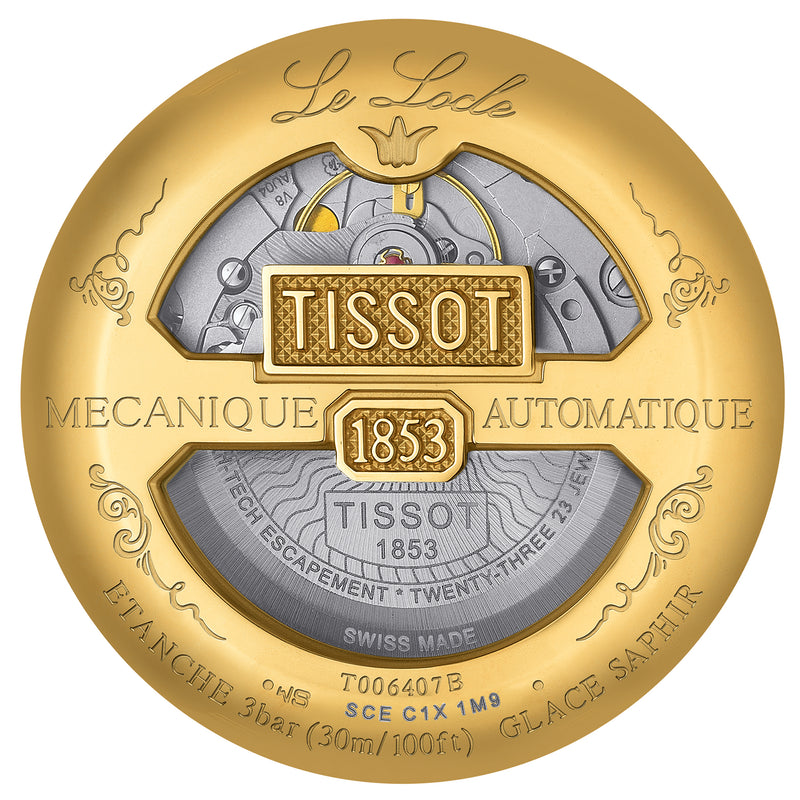 Automatic Watch - Tissot Le Locle Powermatic 80 Men's Ivory Watch T006.407.36.263.00
