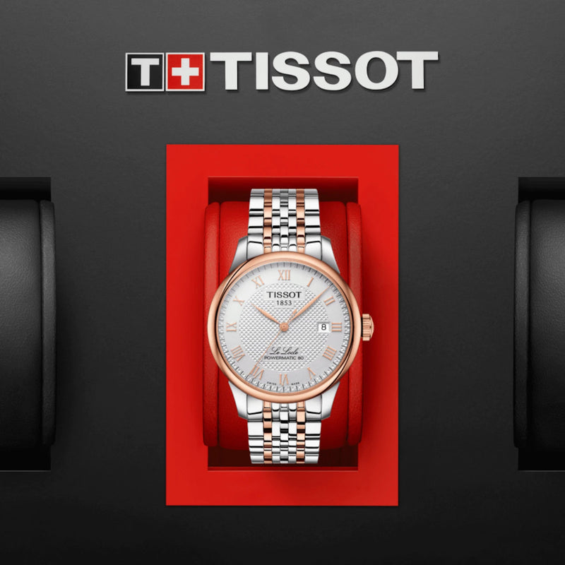 Automatic Watch - Tissot Le Locle Powermatic 80 Men's Two-Tone Watch T006.407.22.033.00