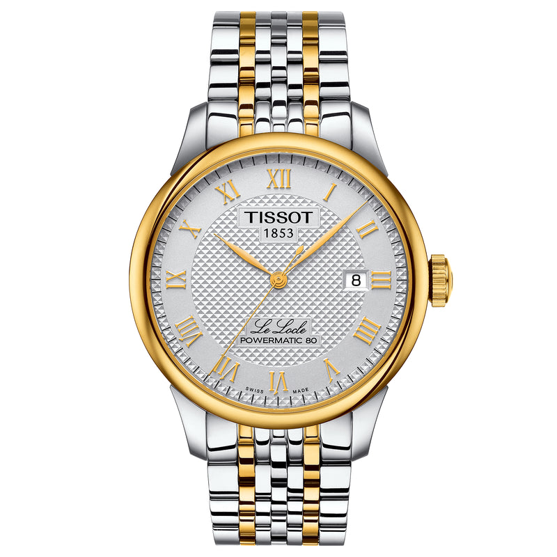 Automatic Watch - Tissot Le Locle Powermatic 80 Men's Two-Tone Watch T006.407.22.033.01