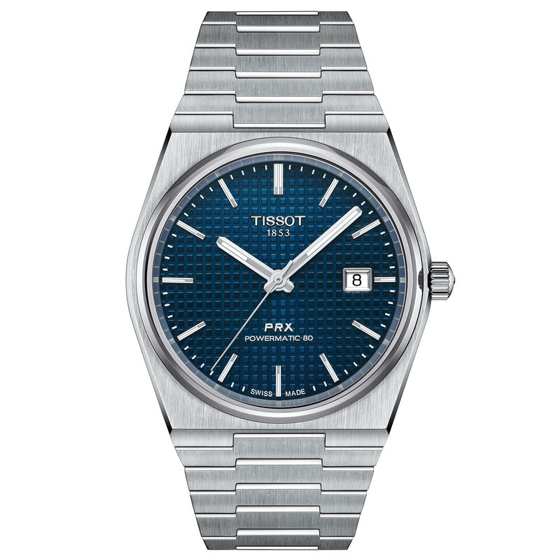 Automatic Watch - Tissot Prx Powermatic 80 Men's Blue Watch T137.407.11.041.00