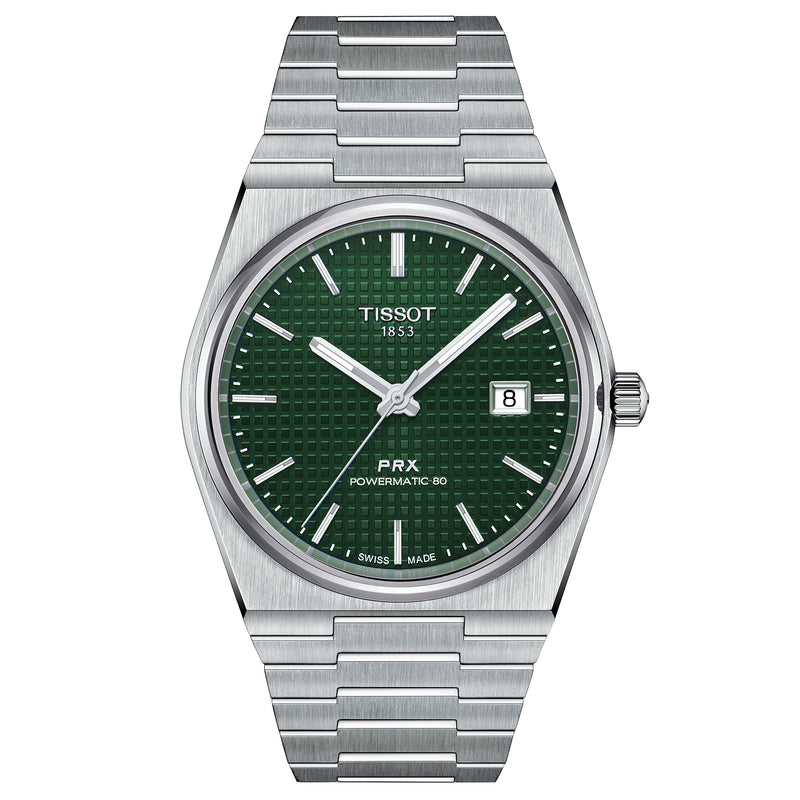 Automatic Watch - Tissot Prx Powermatic 80 Men's Green Watch T137.407.11.091.00