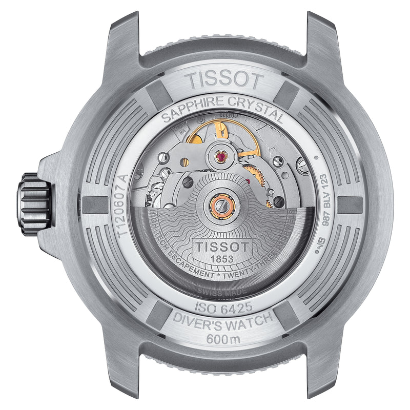 Automatic Watch - Tissot Seastar 2000 Professional Powermatic 80 Men's Black Watch T120.607.17.441.01