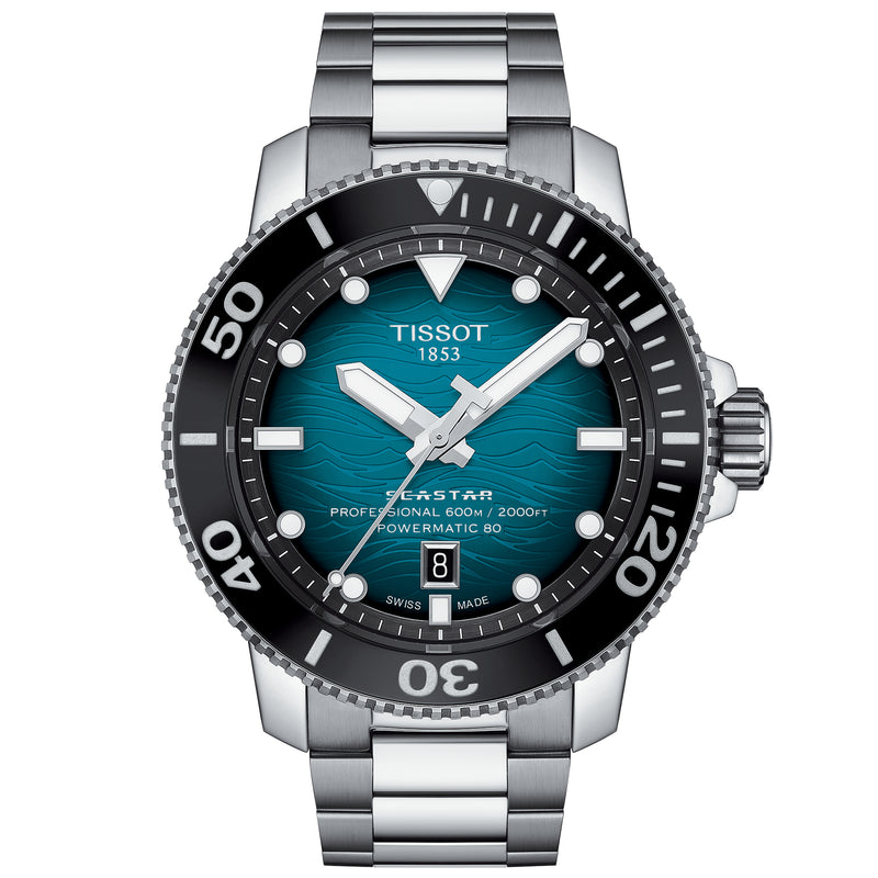Automatic Watch - Tissot Seastar 2000 Professional Powermatic 80 Men's Graded Blue Watch T120.607.11.041.00