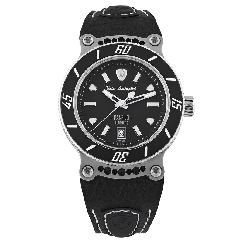 Automatic Watch - Tonino Lamborghini TLF-T03-1 Men's Black Panfilo Watch