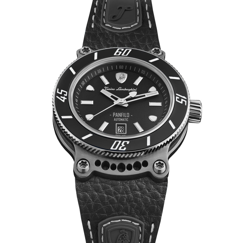 Automatic Watch - Tonino Lamborghini TLF-T03-1 Men's Black Panfilo Watch