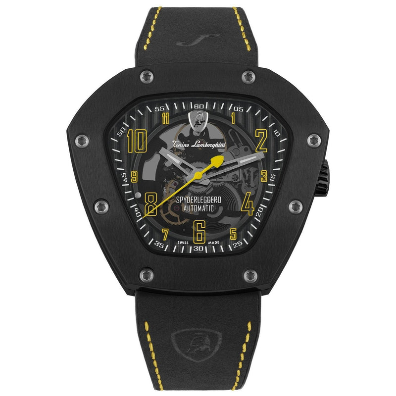 Automatic Watch - Tonino Lamborghini TLF-T06-3 Men's Black Spyderleggro Automatic Watch
