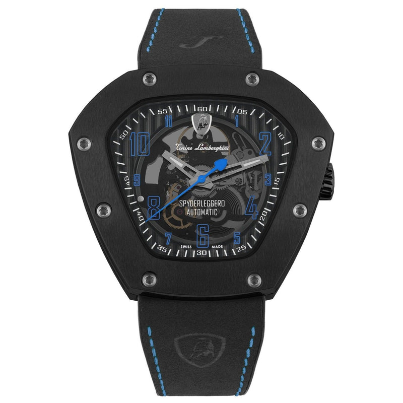 Automatic Watch - Tonino Lamborghini TLF-T06-4 Men's Black Spyderleggro Automatic Watch