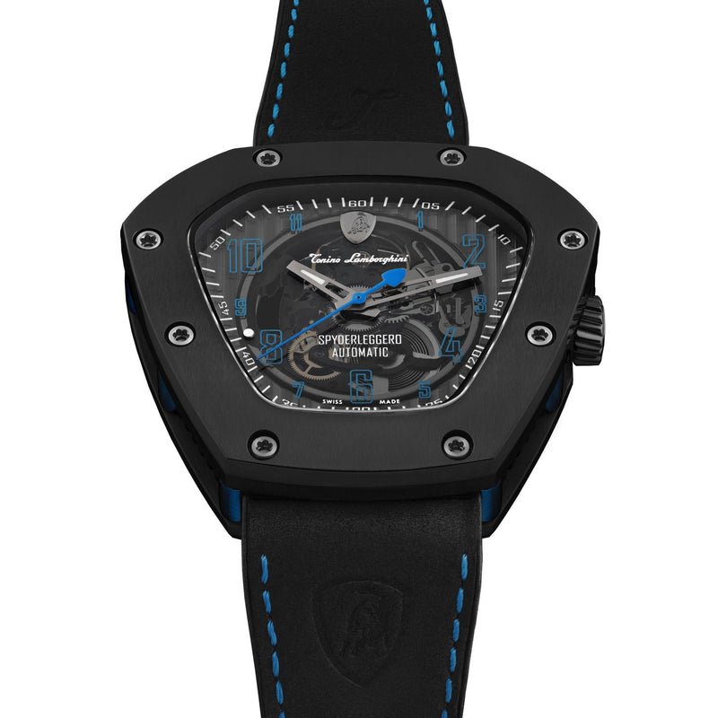 Automatic Watch - Tonino Lamborghini TLF-T06-4 Men's Black Spyderleggro Automatic Watch