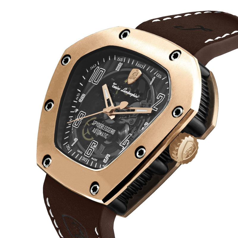 Automatic Watch - Tonino Lamborghini TLF-T06-5 Men's Brown Spyderleggro Watch