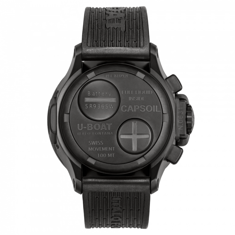Automatic Watch - U-Boat 8109/C Capsoil 45 DLC Chrono Men's Watch