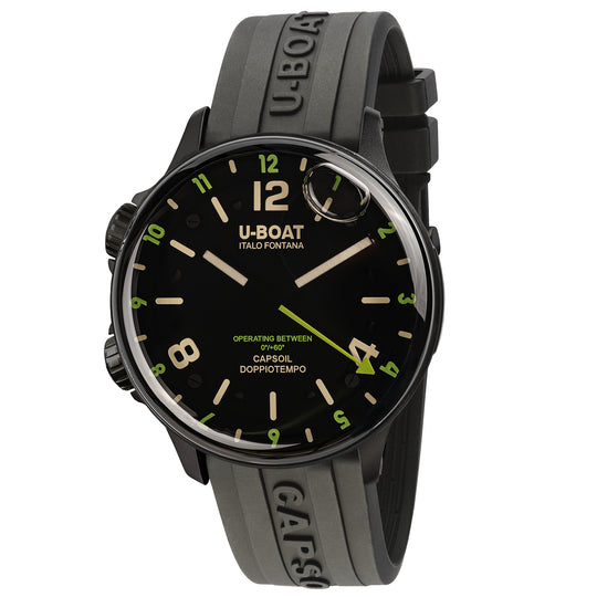 U-Boat 8840 Capsoil Doppiotempo 45 DLC Green Indices Men's Watch