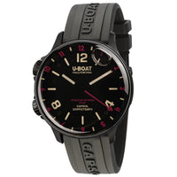 Automatic Watch - U-Boat 8841 Capsoil Doppiotempo 45 DLC Red Indices Men's Watch