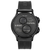 Automatic Watch - U-Boat 8841 Capsoil Doppiotempo 45 DLC Red Indices Men's Watch