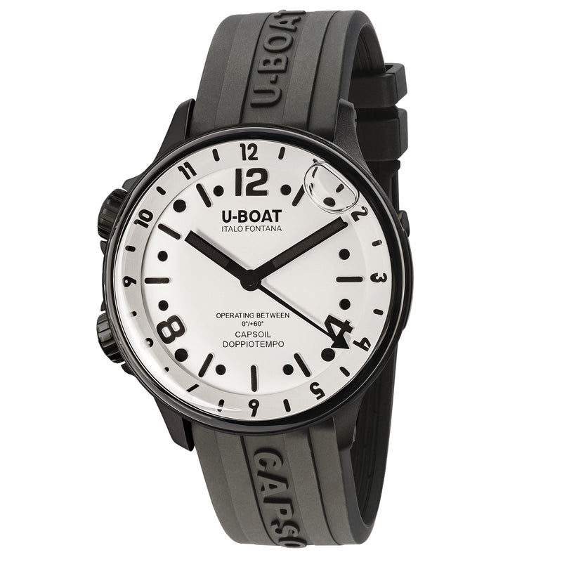 Automatic Watch - U-Boat 8889 Capsoil Doppiotempo 45 DLC Men's Watch