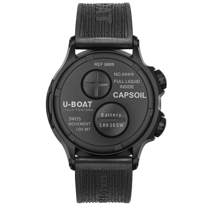 Automatic Watch - U-Boat 8889 Capsoil Doppiotempo 45 DLC Men's Watch