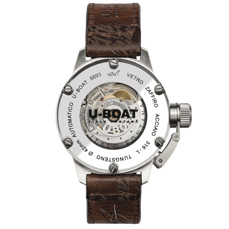 Automatic Watch - U-Boat 8893 Classico 42mm Tungsten BK Men's Watch