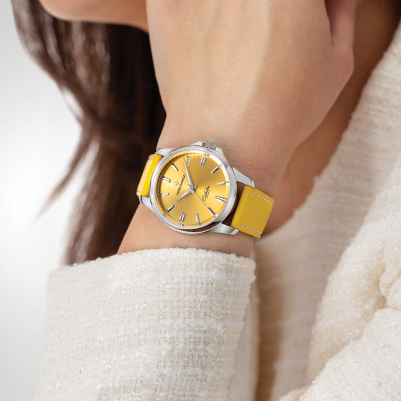 Automatic Watch - Venezianico 1121501 Redentore 36 Men's Yellow Watch