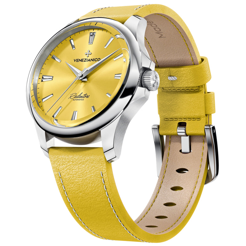 Automatic Watch - Venezianico 1121501 Redentore 36 Men's Yellow Watch
