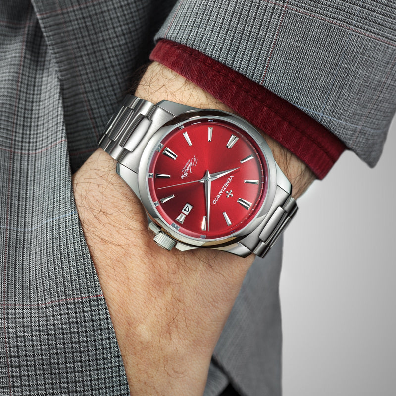 Automatic Watch - Venezianico 1221503C Redentore 40 Men's Red Watch