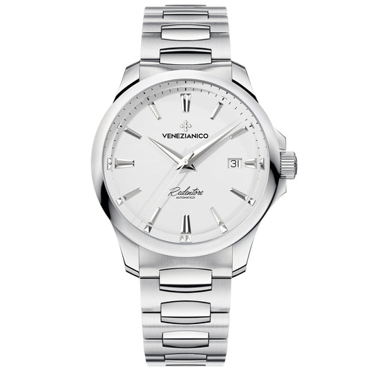 Venezianico 1221505C Redentore 40 Men's Silver Watch