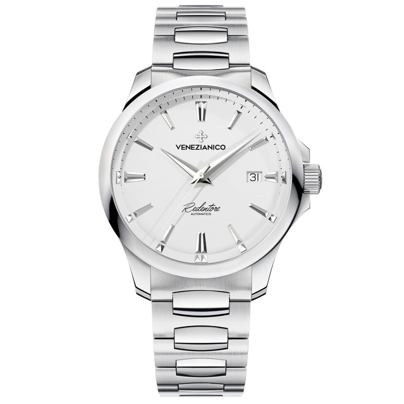 Automatic Watch - Venezianico 1221505C Redentore 40 Men's Silver Watch