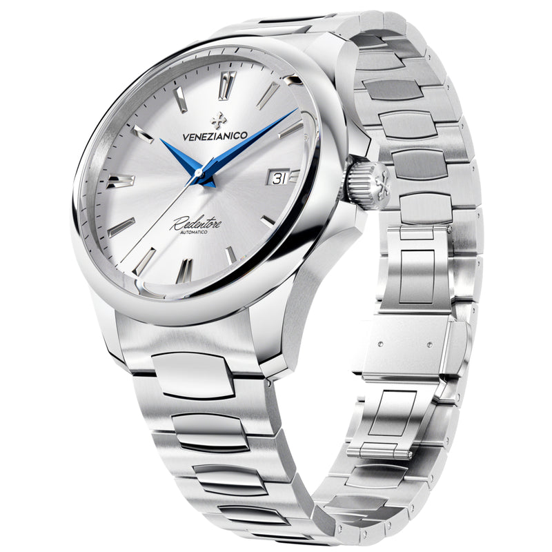 Automatic Watch - Venezianico 1221507C Redentore 40 Men's Silver Watch