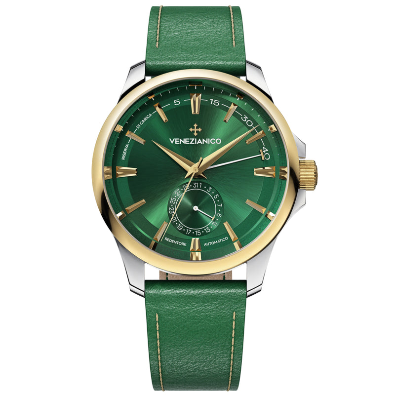 Automatic Watch - Venezianico 1321501 Redentore Riserva Di Carica Men's Green Watch