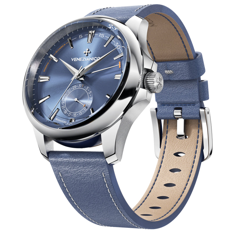 Automatic Watch - Venezianico 1321502 Redentore Riserva Di Carica Men's Blue Watch