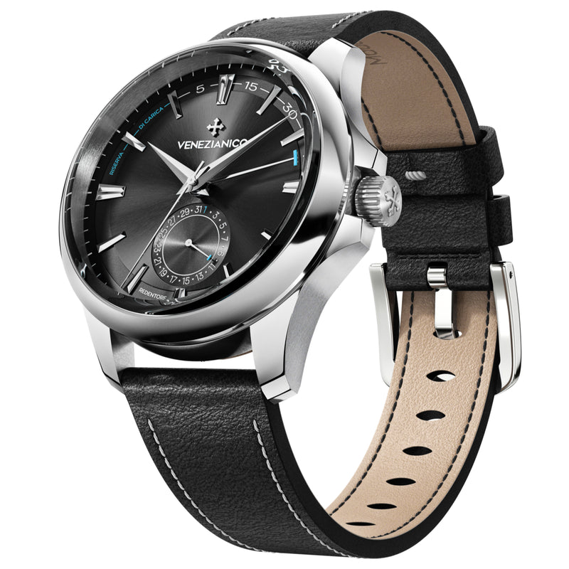 Automatic Watch - Venezianico 1321504 Redentore Riserva Di Carica Men's Black Watch