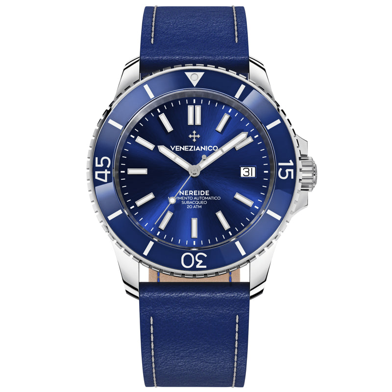 Automatic Watch - Venezianico 3321502 Nereide 42 Men's Blue Watch