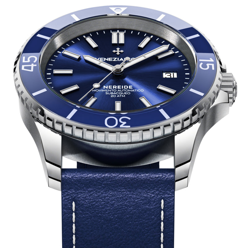 Automatic Watch - Venezianico 3321502 Nereide 42 Men's Blue Watch