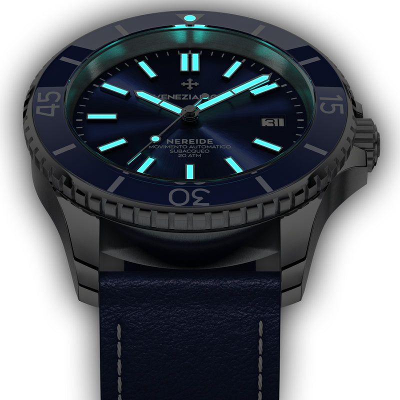 Automatic Watch - Venezianico 3321502 Nereide 42 Men's Blue Watch