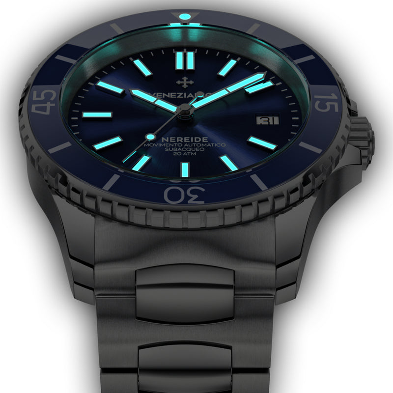 Automatic Watch - Venezianico 3321502C Nereide 42 Men's Blue Watch